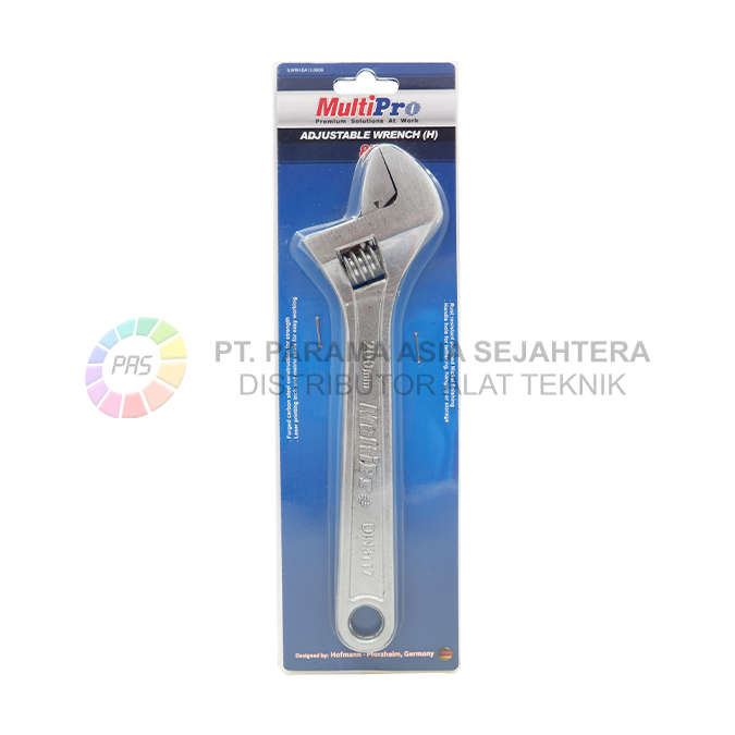 ADJUSTABLE WRENCH (H)  8" MULTIPRO