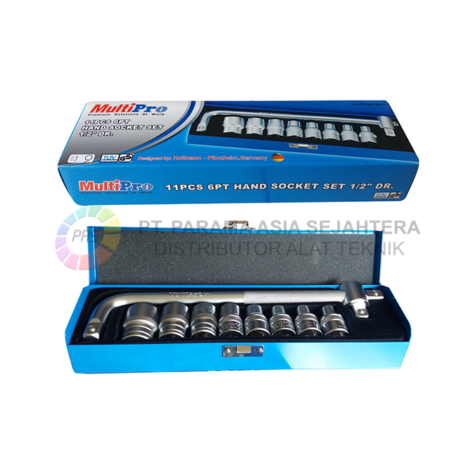 SOCKET SET 1/2" DR. 11PCS  6PT 8-24MM (TW) MULTIPRO 