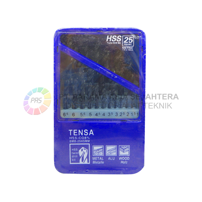 TENSA BOR BESI HITAM SET 25PCS