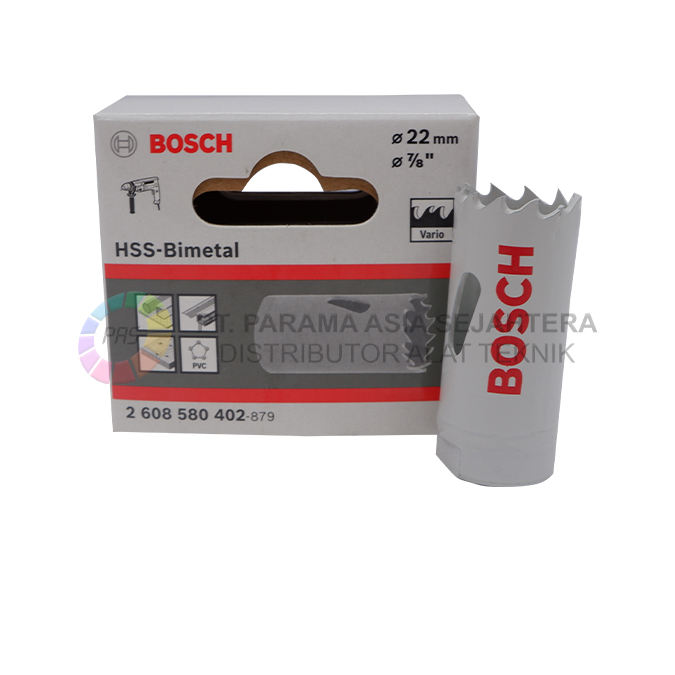 HSS BI-METAL HOLE SAW 22MM 7/8" BOSCH