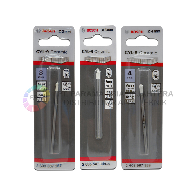 CYL-9 CERAMIC TILE DRILL BITS  3X70MM BOSCH 