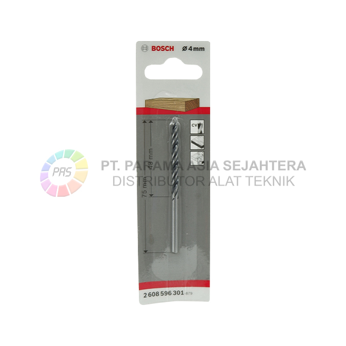BRAD POINT WOOD DRILL BITS  4X 75MM BOSCH 