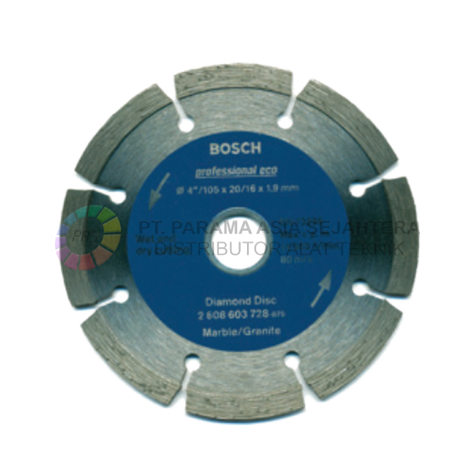 DIAMOND CUTTING DISC STANDARD STONE SEGMENTED (BIRU) BOSCH 