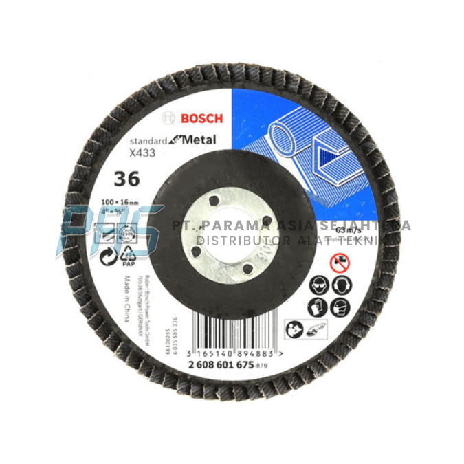 FLAP DISC STANDARD FOR METAL  #36 BOSCH