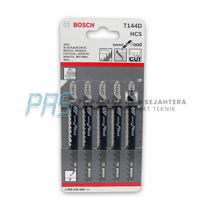 JIGSAW BLADES FOR WOOD T144D BOSCH