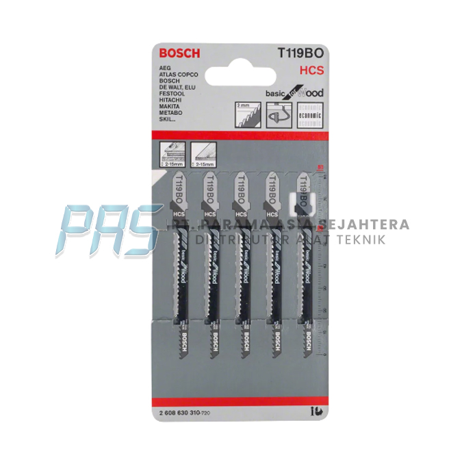 JIGSAW BLADES FOR WOOD T119BO BOSCH