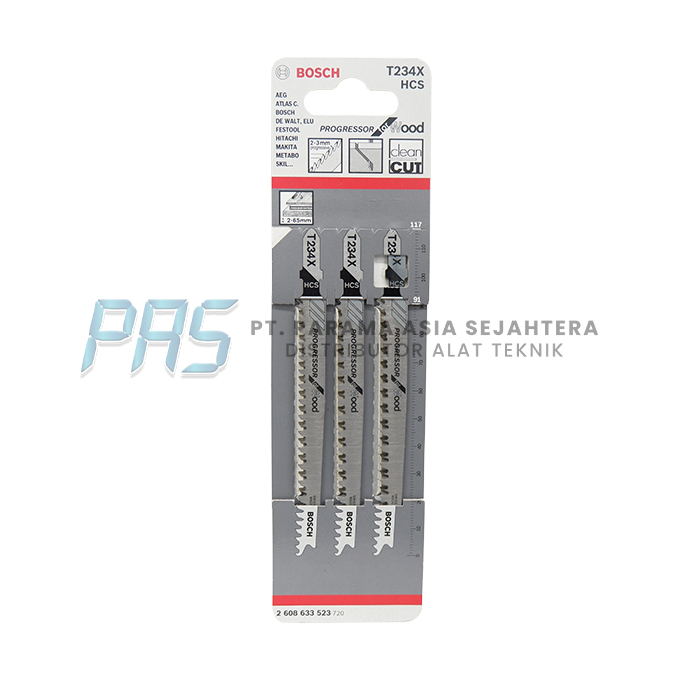 JIGSAW BLADES FOR WOOD T234X BOSCH 