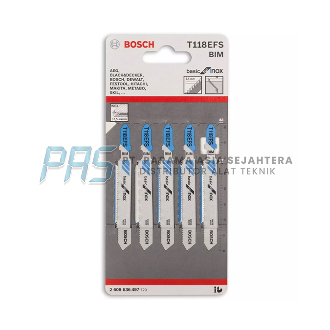 JIGSAW BLADES FOR METAL T118EFS BOSCH