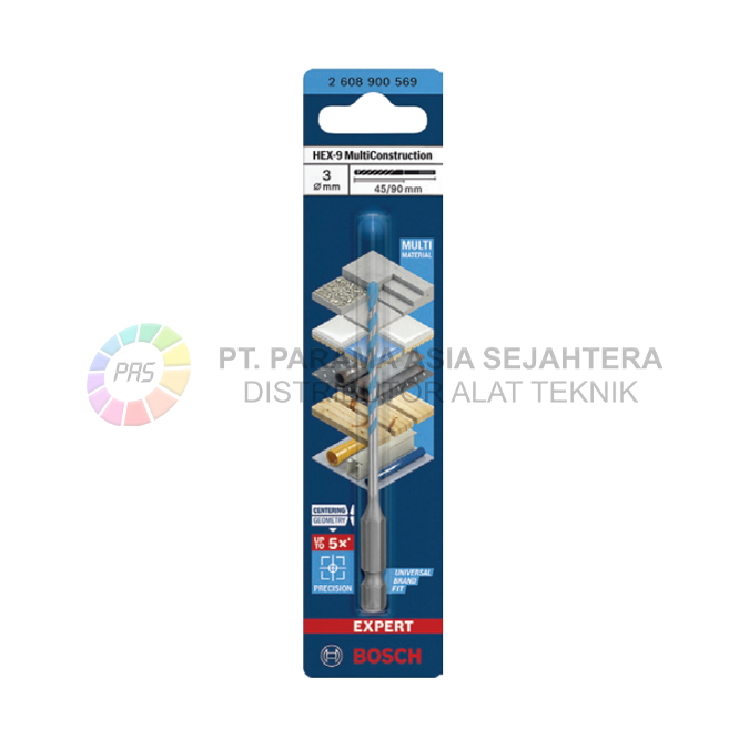 HEX-9 MULTICONSTRUCTION DRILL BITS BOSCH  3X70MM 