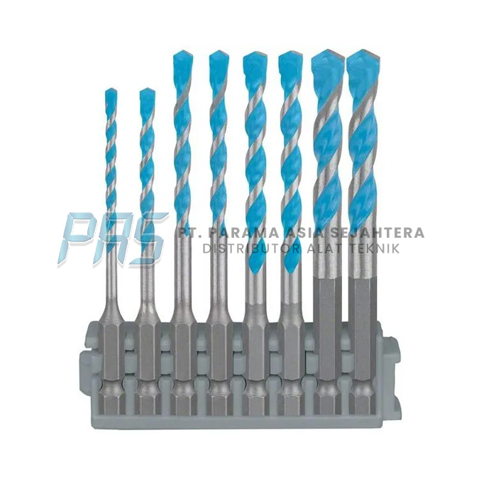 HEX-9 MULTICONSTRUCTION DRILL BITS SET 8PCS (3,4,5,6,6,8,10,12) BOSCH