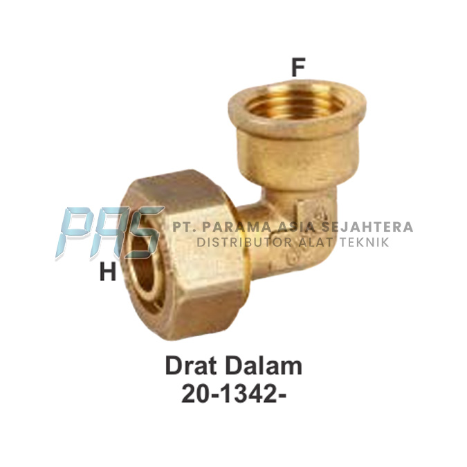 SP. S/SELANG A.PANAS ELBOW-1620-DRAT D 1/2 WIPRO