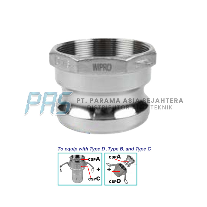 COUPLING SELANG PEMADAM (CAM LOCK A) CSPA-050 WIPRO