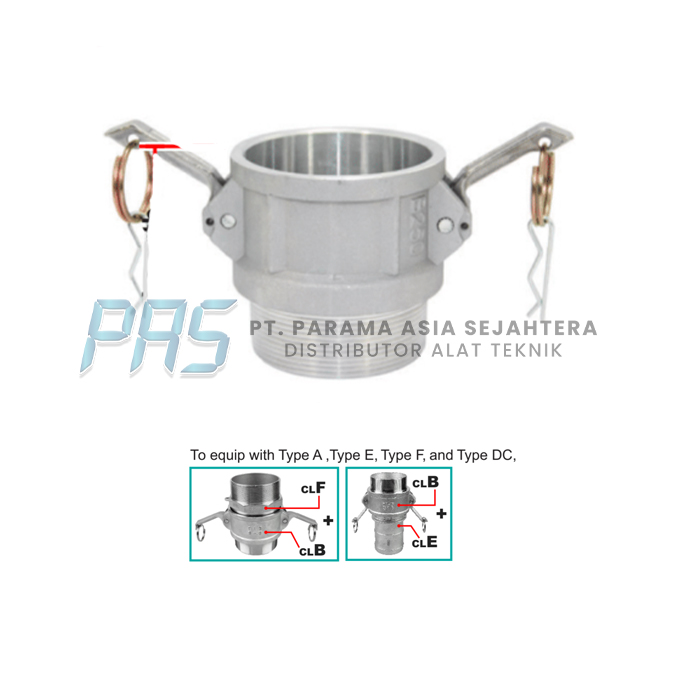 FITTING CAMLOCK B CLB-025AL 1"  WIPRO