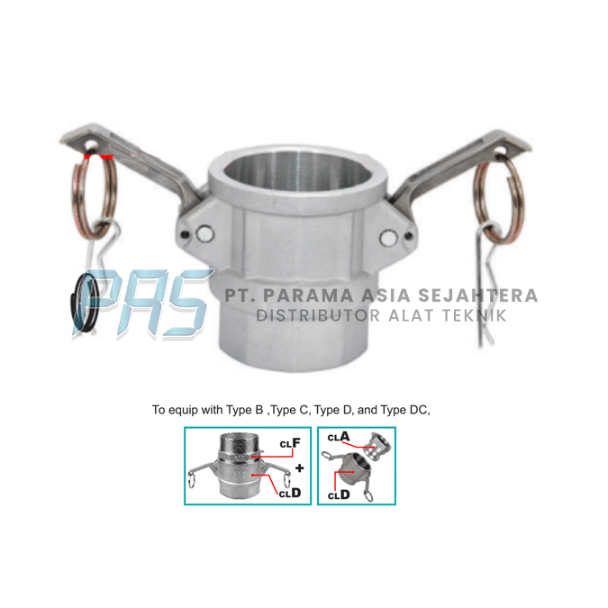 FITTING CAMLOCK D CLD-025AL 1"  WIPRO
