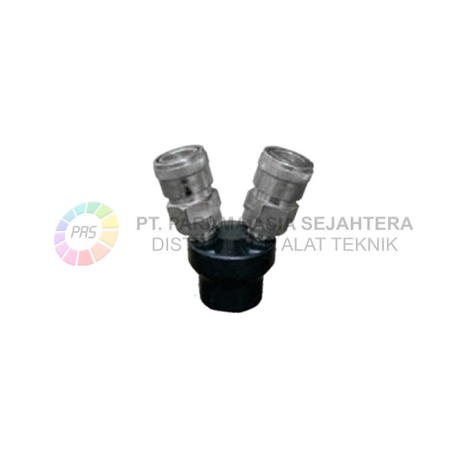 QUICK COUPLING 2 CABANG 1/4" WIPRO