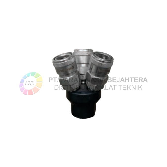 QUICK COUPLING 3 CABANG 1/4" WIPRO