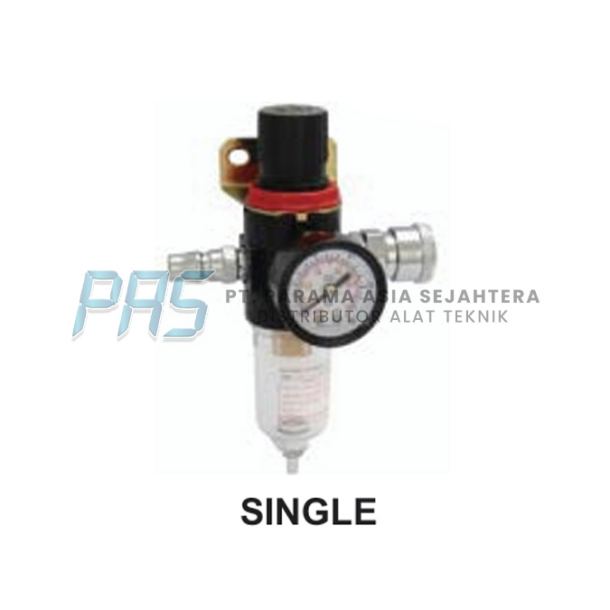 AIR FILTER REGULATOR WITH COUPLER BFRC-025 (1/4") SINGLE WIPRO