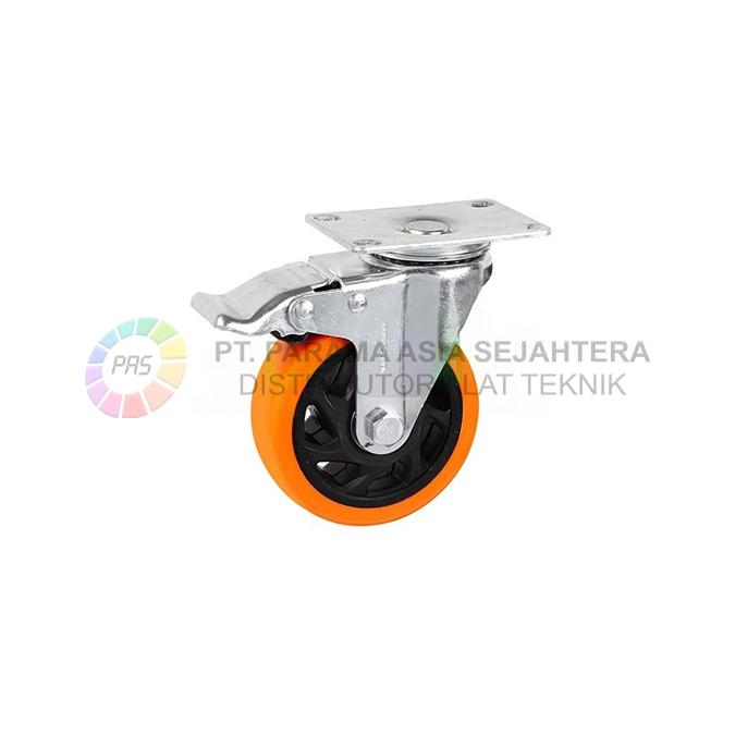 RODA PVC ORANGE 3" H+REM (22075B) WIPRO