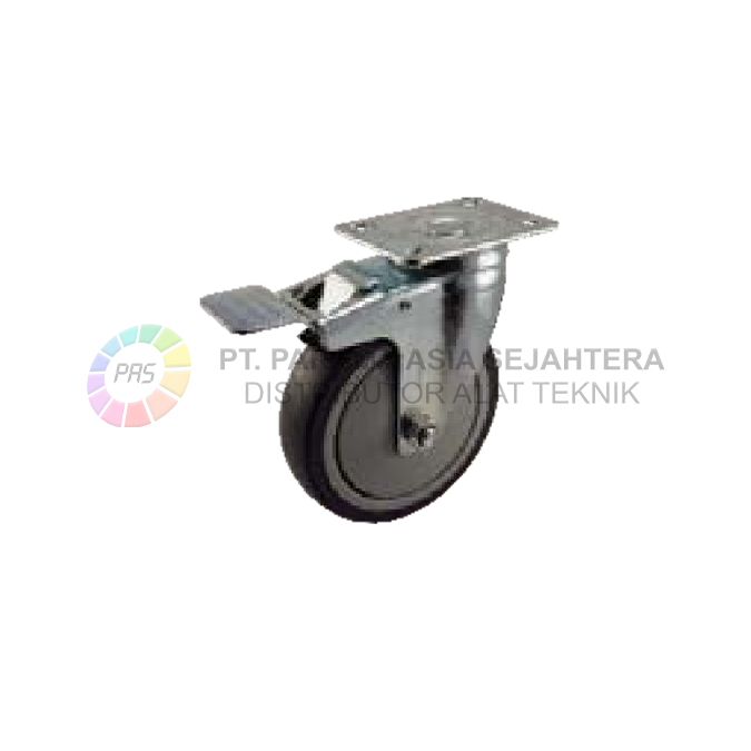 RODA KARET ABU-ABU TPR  5" H+REM (823DB) WIPRO