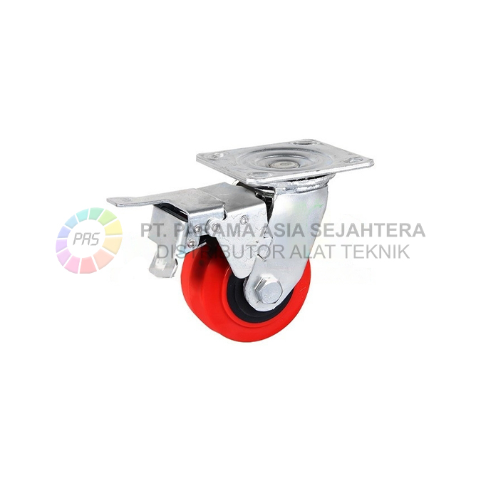 RODA PU PLASTIC CORE 4" H+REM (30100B2) WIPRO