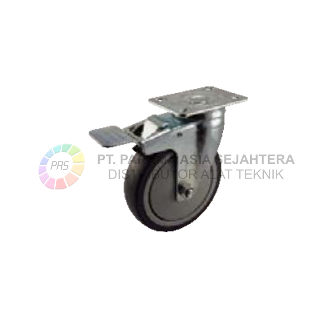 RODA KARET ABU-ABU TPR  4" H+REM (823DB) WIPRO