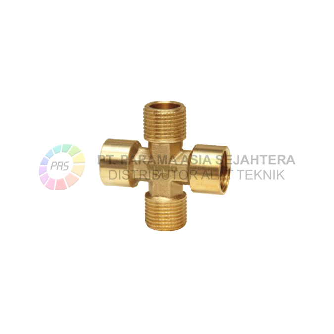 WN5117 CROSS CONNECTOR F1/2" X M1/2" X F1/2" X M/1/2" WIPRO