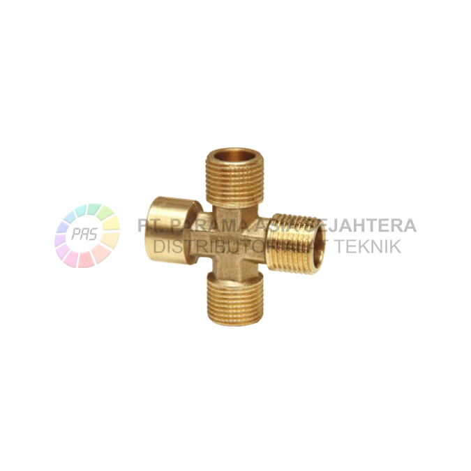 WN5119 CROSS CONNECTOR F1/2" X M1/2" X M1/2" X M1/2" WIPRO