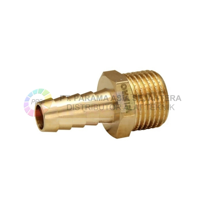 WN5121 MALE HOSE BARB CONNECTOR  1" X 14MM (1/2") WIPRO