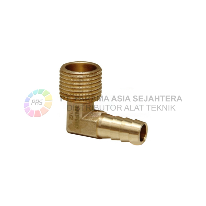 WN5132 MALE HOSE BARB ELBOW  1/2" X 10MM (3/8") WIPRO