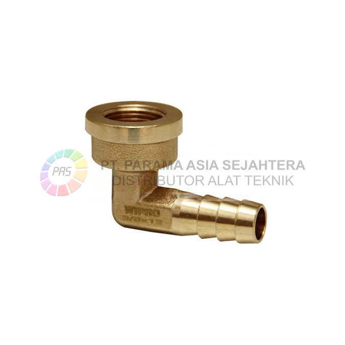 WN5133 FEMALE HOSE BARB ELBOW  3/8" X 12MM WIPRO