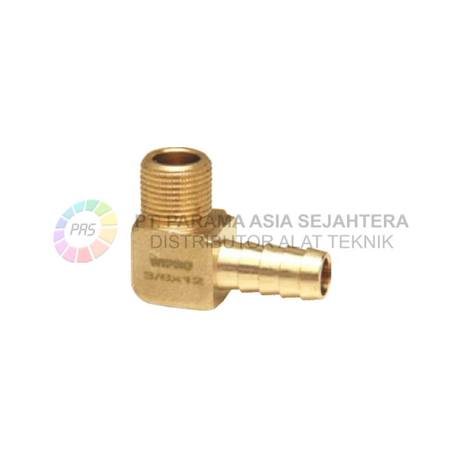 WN5135 MALE HOSE BARB ELBOW  3/8" X  8MM (1/4") WIPRO