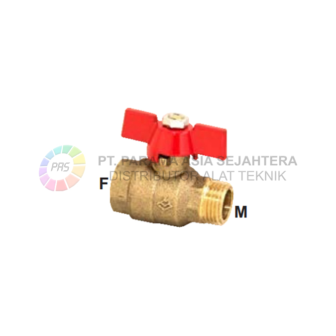 BALL VALVE T(MXF)-(B1015)  1/2"M X 1/2"F  PN25 SAILING
