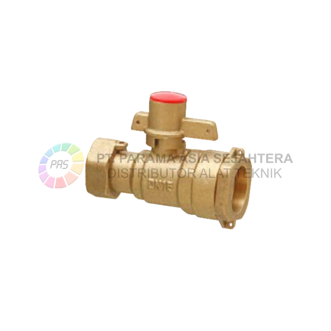 LOCKABLE BALL VALVE(B1045) 1-1/4"F X 1"H  PN10 SAILING