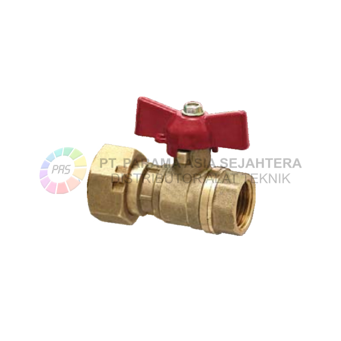 LOCKABLE BALL VALVE(B1047)  1/2"FX3/4"F  PN16 SAILING