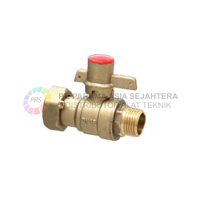 LOCKABLE BALL VALVE(B1048) 1/2"M X 3/4"F  PN16 SAILING