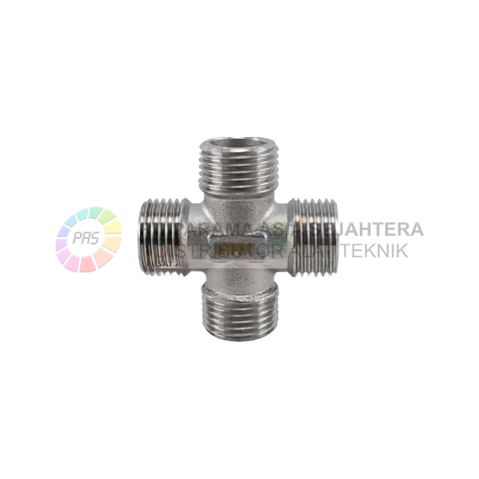 WN7114 CROSS CONNECTOR M1/2" X M1/2" X M1/2" X 1/2" WIPRO