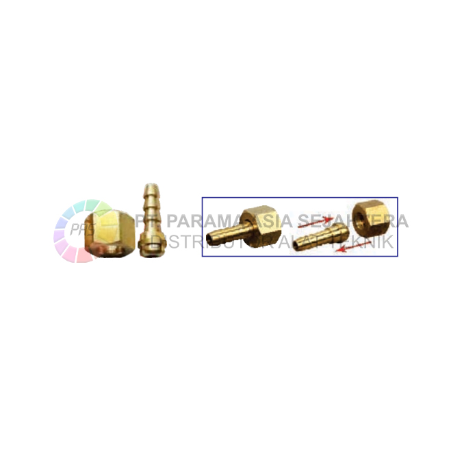 HOSE NAPLE OXY (H02-6C) (DRAT KANAN) M14X1.5+1/4" 6.4MM WIPRO