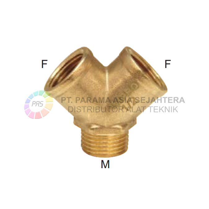 WN5104 Y-TYPE CONNECTOR F1/8" X F1/8" X M1/8" WIPRO
