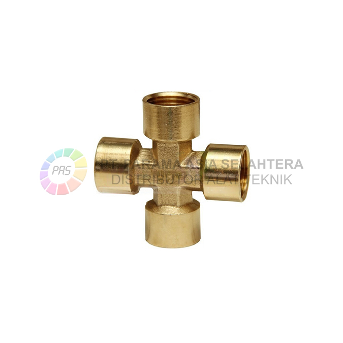WN5115 CROSS CONNECTOR F1/4" X F1/4" X F1/4" X F1/4" WIPRO