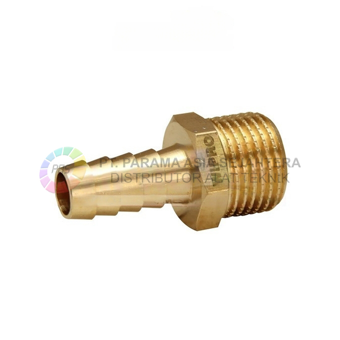 WN5121 MALE HOSE BARB CONNECTOR 1/2" X  8MM (1/4") WIPRO