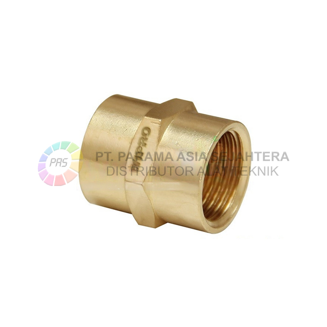 WN5128 SOCK DRAT DALAM KUNINGAN (FEMALE NAPLE)  F1/2"XF1/2" WIPRO