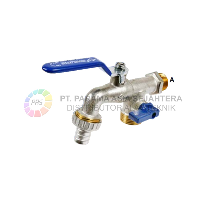 KRAN TEMBOK MESIN CUCI(L4086) 1/2"*3/4*/3/4" SAILING