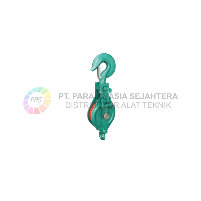 PULLEY BLOCK SINGLE W/HOOK PBS-30 (7")/3T WIPRO