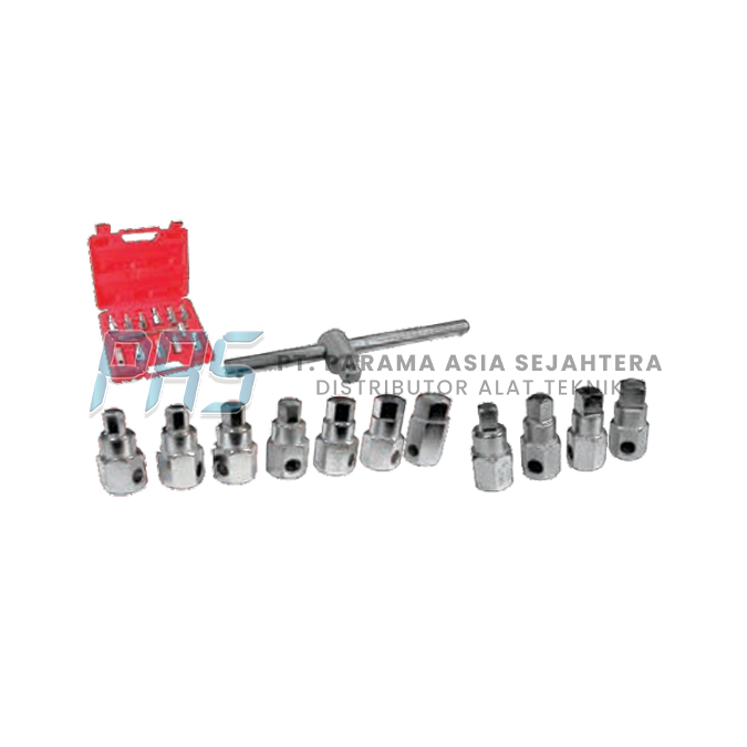 QUADRILATERAL & HEX OIL DRAINER 12PCS HS-1156 WIPRO