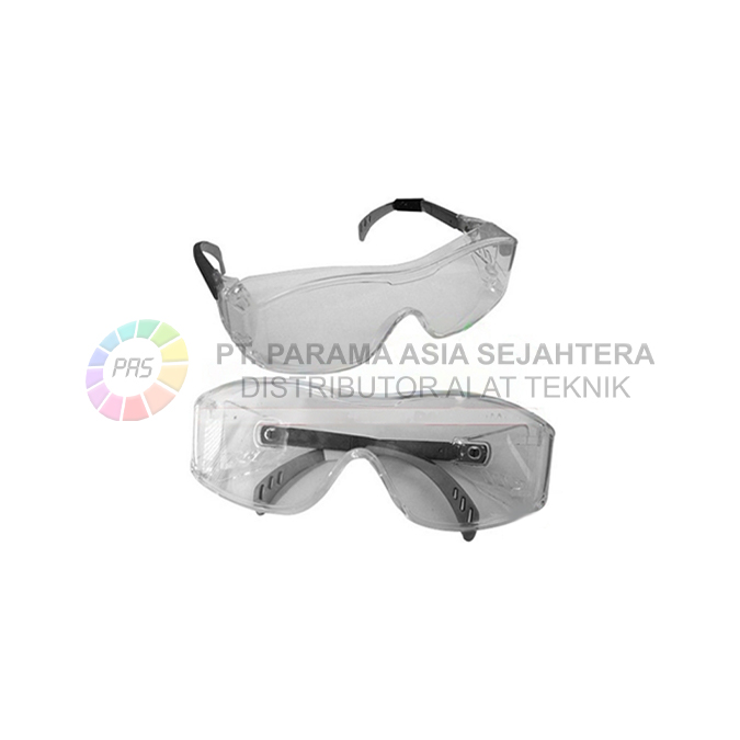 KACAMATA SAFETY HC5061-01 CLEAR FRAME BLACK SILVER JCK