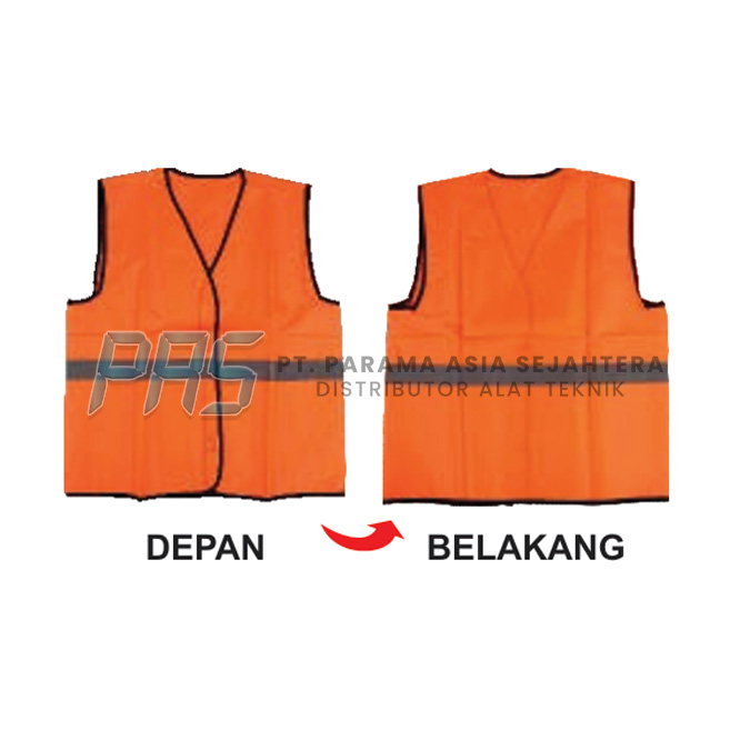 ROMPI PENGAMAN M/ POLOS POLYSTER ORANGE