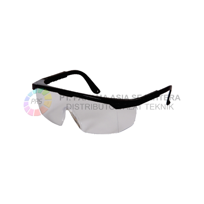 KACAMATA SAFETY F106-01 BLACK-CLEAR
