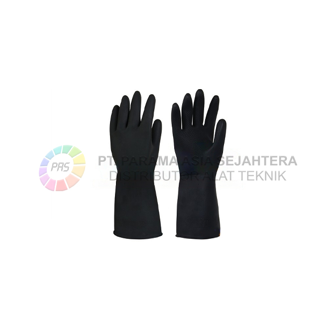 SARUNG TANGAN KARET HITAM HEAVY DUTY STR-85L WIPRO