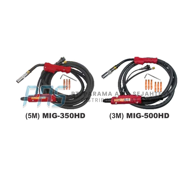 GUN TORCH COMPLETE 5M (FOR MIG-500HD) WIPRO