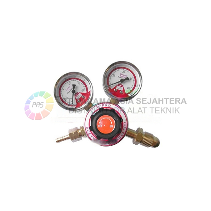 REGULATOR ACETYLINE AR03 (DOUBLE) WIPRO